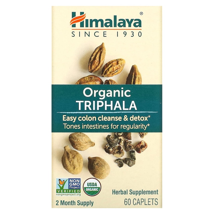 Supliment alimentar, Himalaya, Triphala Organica, 60 capsule
