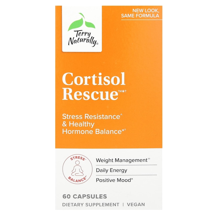 Supliment alimentar Cortisol Rescue, Terry Naturally, 60 capsule