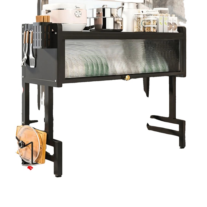 Scurgator vase, design peste chiuveta, montare usoara, tip A, otel carbon, dimensiuni standard