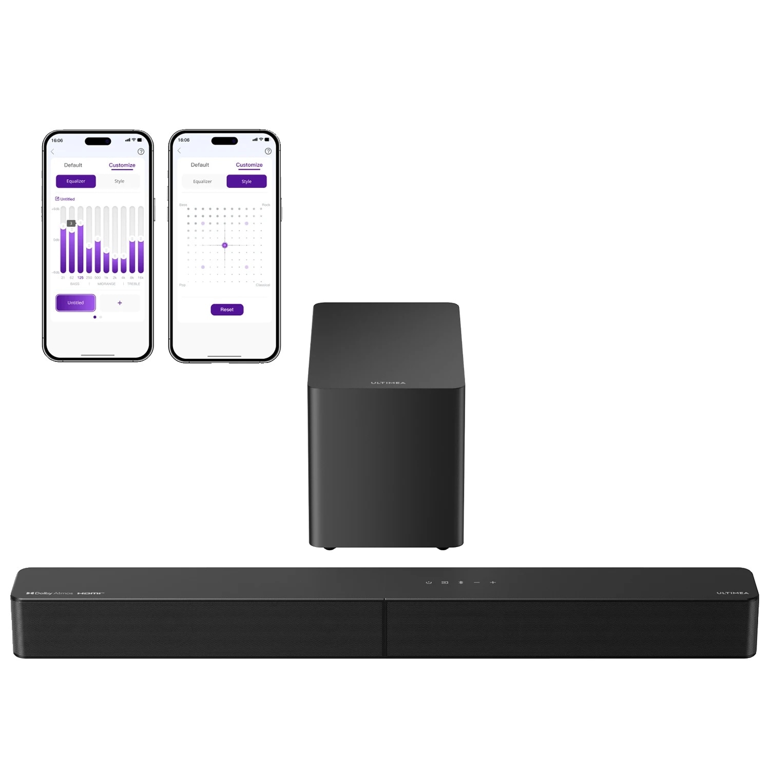 Soundbar, 5.1 canale audio, tehnologie Dolby Atmos, 340W, negru