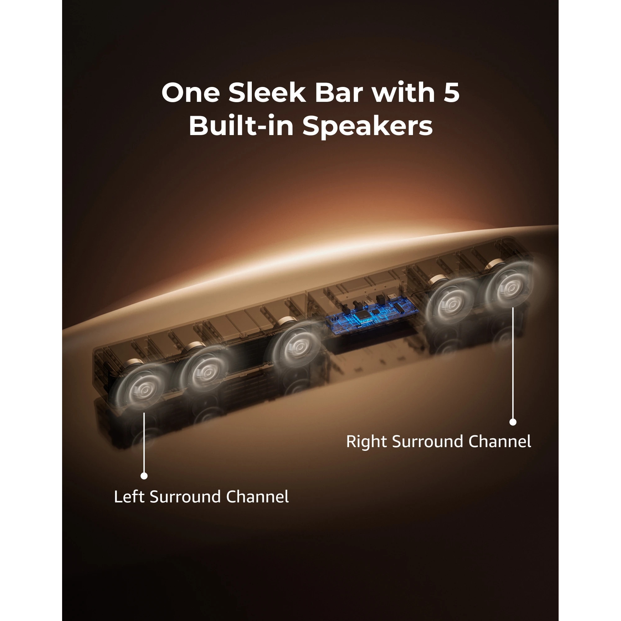 Soundbar, 5.1 canale audio, tehnologie Dolby Atmos, 340W, negru