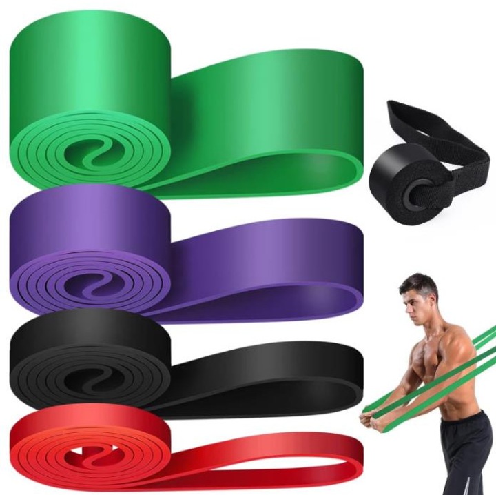 Set de benzi de rezistență cu ancoră pentru ușă, exerciții fitness, tractiuni asistate, terapie fizică