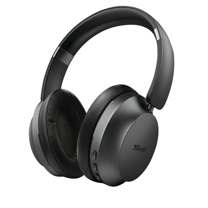 Casti wireless over-ear Trust Eaze, negru, 20Hz-20000Hz