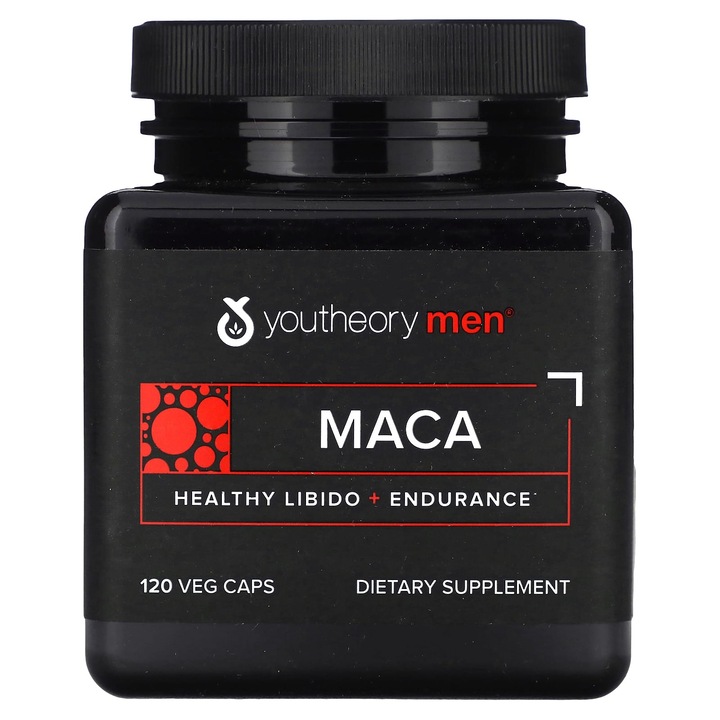 Supliment alimentar Maca, Youtheory, 120 capsule vegetale, 1000 mg
