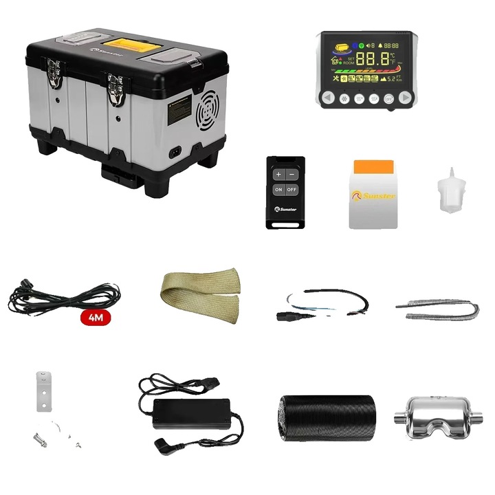 Aeroterma, 8KW, Bluetooth-kapcsolat, 6L, 15.77x10.09x10.28 in