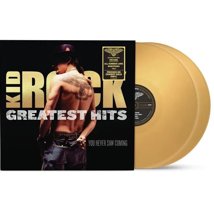Kid Rock: Greatest Hits: You Never Saw Coming, 2Vinyl (LP), vinyl colorat auriu