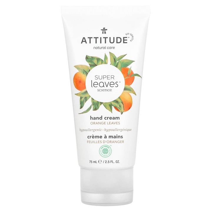 Kézkrém, Attitude, Super Leaves Science, narancslevelek, 75 ml