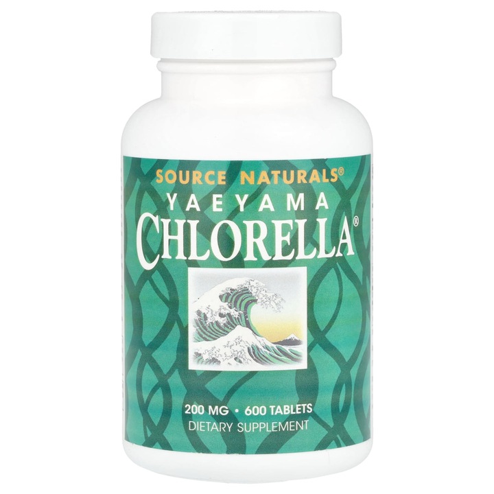 Supliment alimentar, Yaeyama Chlorella, 200 mg, 600 tablete, vegetarian