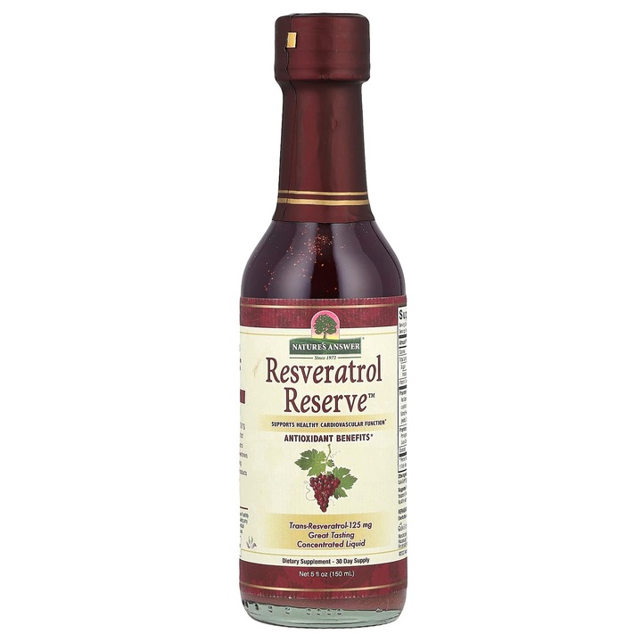 Rezerva Resveratrol, Nature's Answer, 125 mg, 150 ml