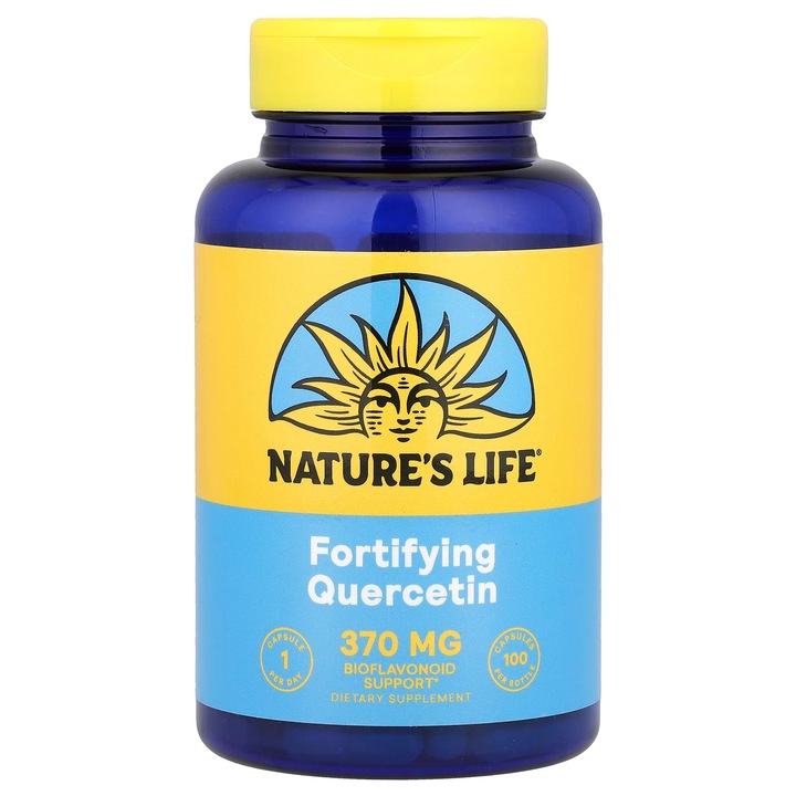 Supliment alimentar, Nature's Life, Quercetina, 370 mg, 100 capsule