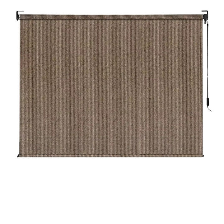 Rulou exterior, 240x180cm, protectie UV, design fara fir, culoare cafea