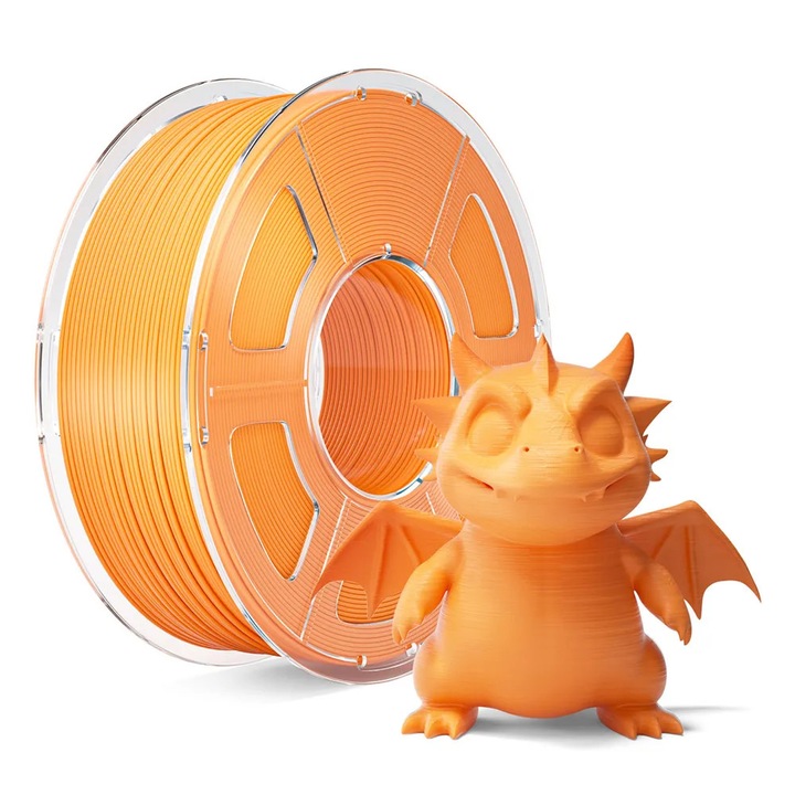 Filament imprimanta 3D, PLA, Diametru 1, 75 mm ±0, 02 mm, Greutate 1 kg, Viteza 50–600 mm/s, Temperatura 190–260°C, Pat incalzit 50–60°C, Verde