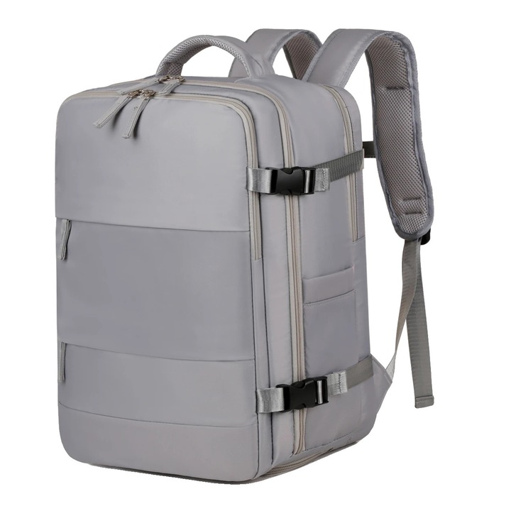 Rucsac multifunctional, material impermeabil, gri, 45x30x18cm