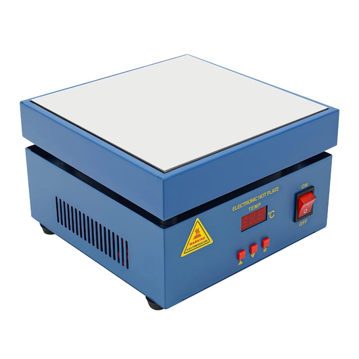 Поялна станция, разнообразни приложения, ефективно нагряване, синя, 20x20 см