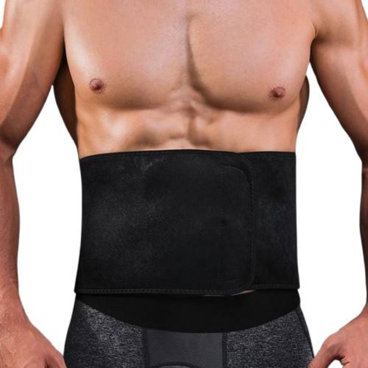 Fogyasztó öv, deréköv, fekete, Vitolog, neoprén, uniszex, gerinc- és hasgyakorlatokhoz