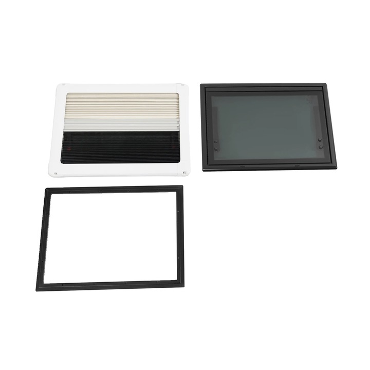 Fereastra RV cu plasa integrata, design modern, 500x350mm, 30-40mm grosime