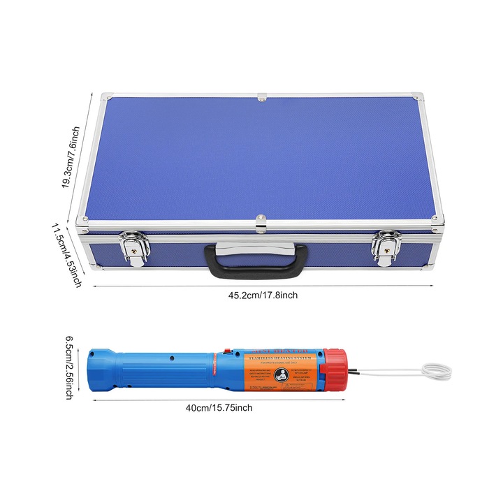 Incalzitor cu inductie magnetica, eficienta ridicata, albastru