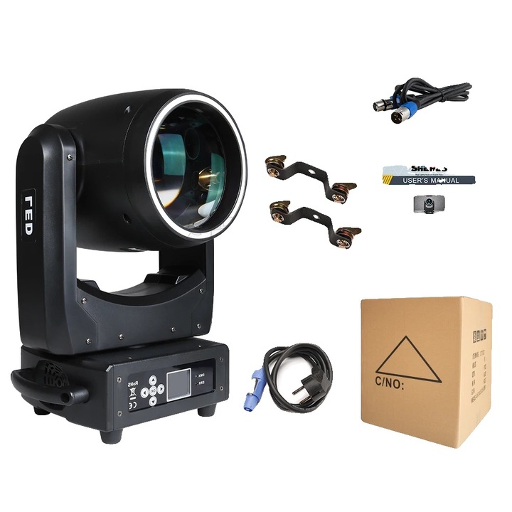 Echipament de iluminat, LED 300W BEAM, efecte vizuale impresionante, 31x22x48cm, multicolor