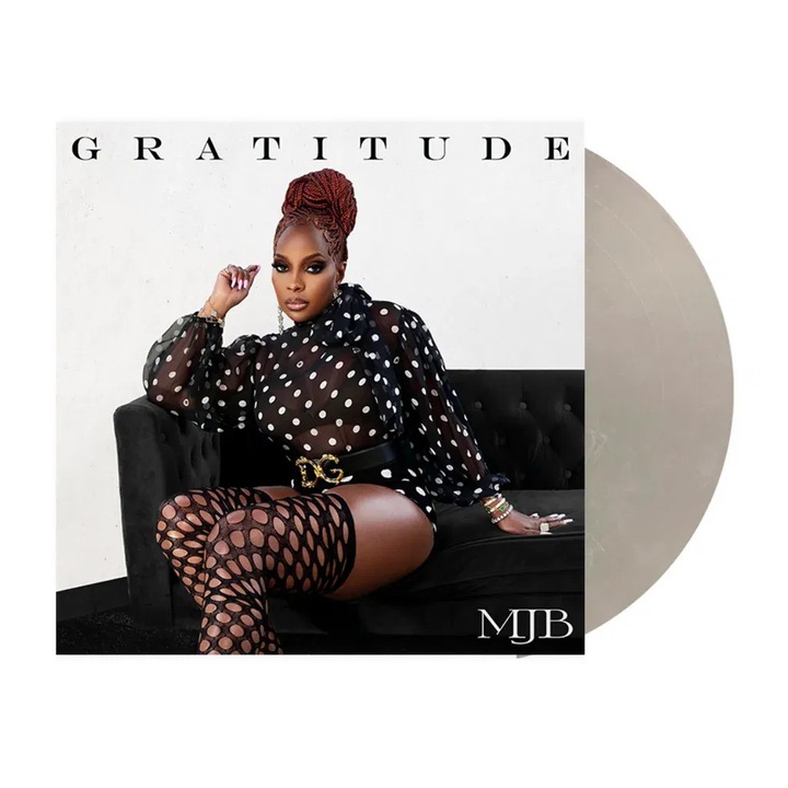 Vinil album Mary J. Blige, Gratitude, editie limitata colorata argintie si alba, 1 LP