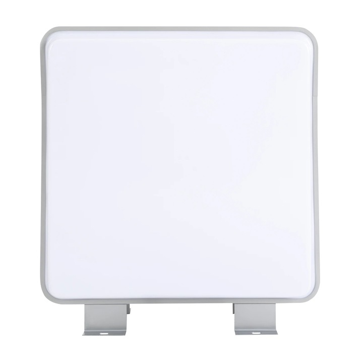 LED világító doboz, Kétoldalas négyzet alakú reklámtábla, 60×60×14 cm, Vízálló, DC 16–20 W, Akár 2000 lm, LED mellékelve, Fehér