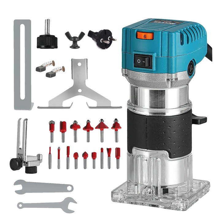 Masina de taiat cant, viteza ajustabila, constructie durabila, 800W, 6.35mm