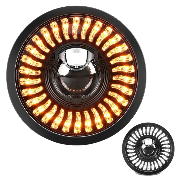 Far LED 180W, 5.75 inch, 4 moduri de iluminare, 6500K