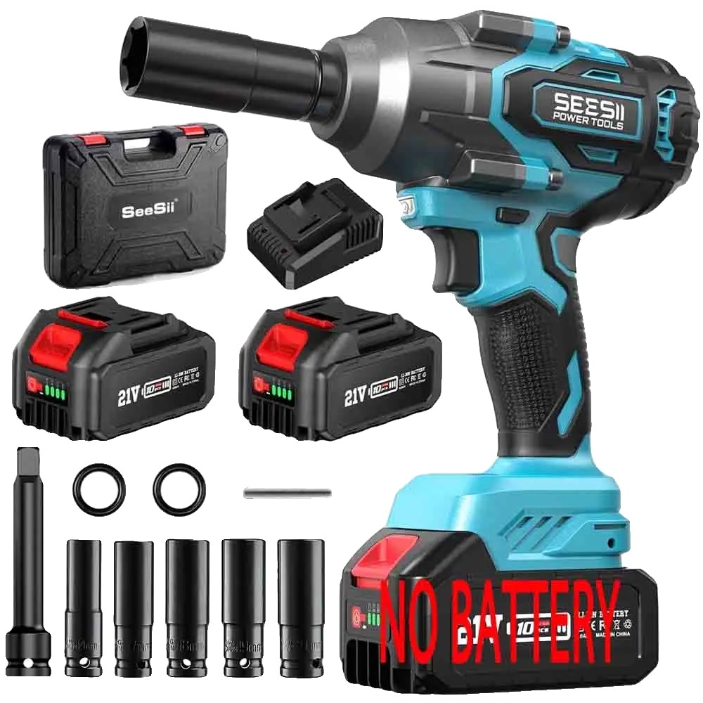 chii★ Cheie cu impact SeeSii, 1000 Nm, motor fara perii, 2x4.0Ah, 3 kg