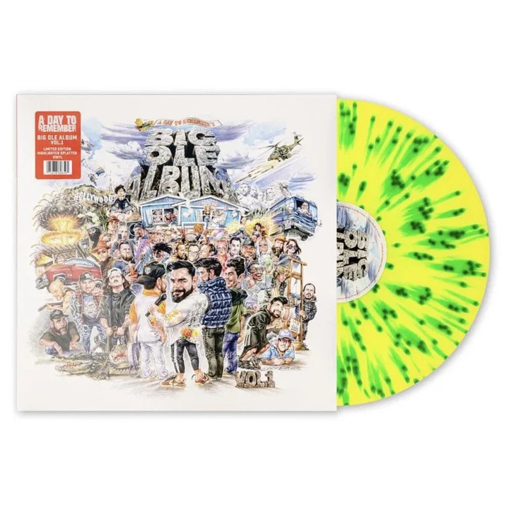 Vinil A Day To Remember, Big Ole Album Vol. 1, Hard 'n' Heavy, Highlighter Splatter, 1 buc