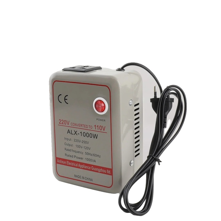 Стабилизатор на напрежение, 1000W, 100V-120V, 220V-250V, защита от претоварване, активна охладителна система