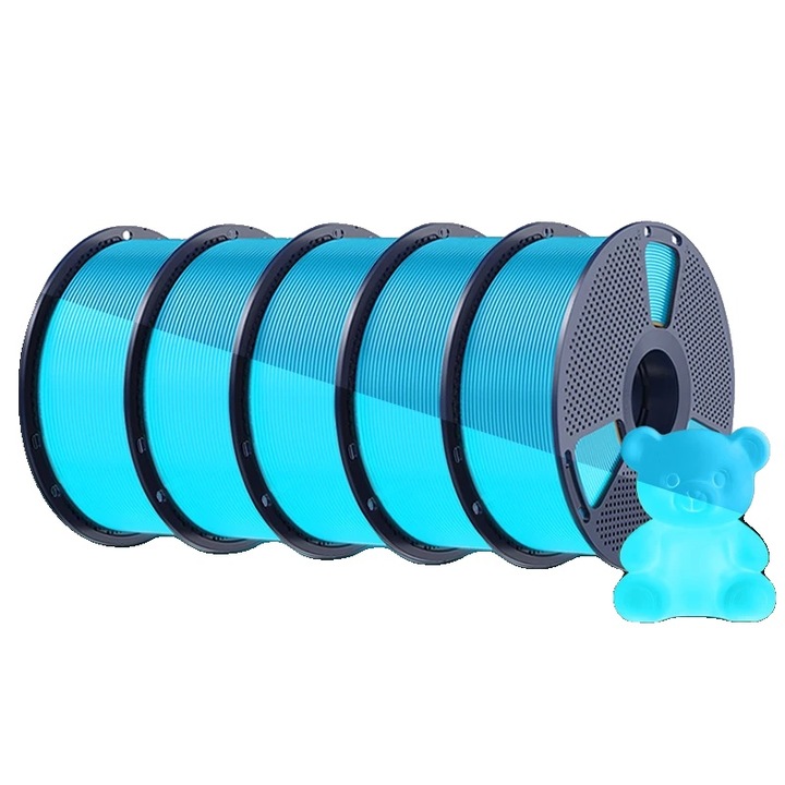 PETG 3D Filament, élénkkék, 1,75 mm, 1 kg, ütésálló