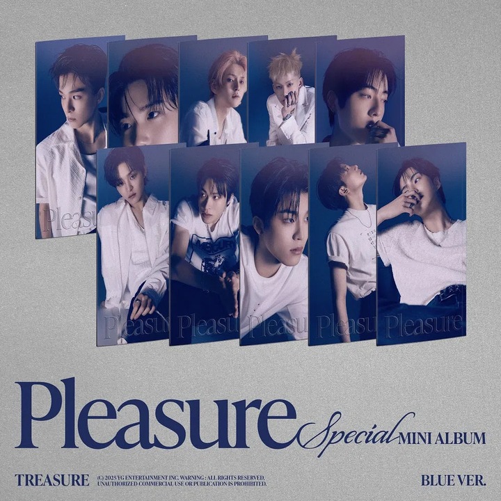 CD Treasure: Pleasure (Blue Version), K-pop, 1 disc, design elegant, editie limitata