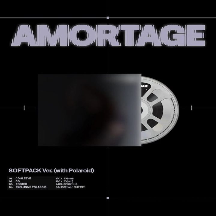 CD Jisoo: Amortage (editie limitata, versiune retail UE - Polaroid), K-pop, 1 disc