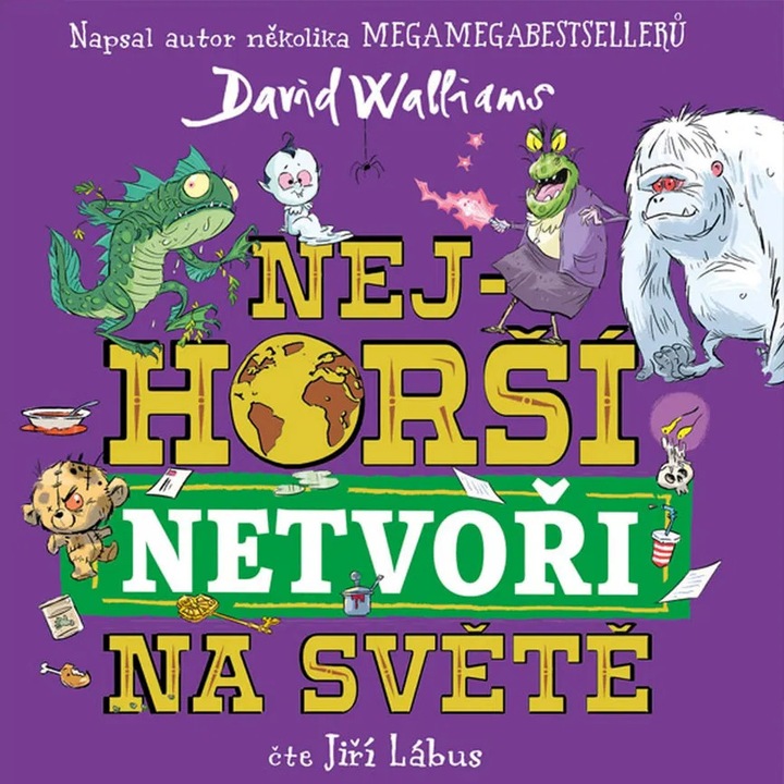 Audiobook CD, SUPRAPHON, Nejhorsi netvori na svete, Walliams, 1x CD (MP3)
