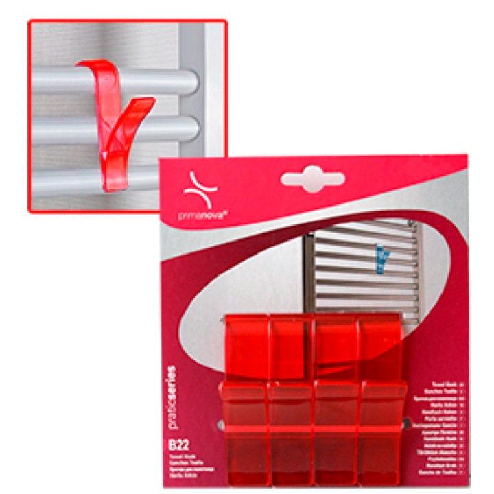 Set 4 cuiere RAKI prosoape baie rosii