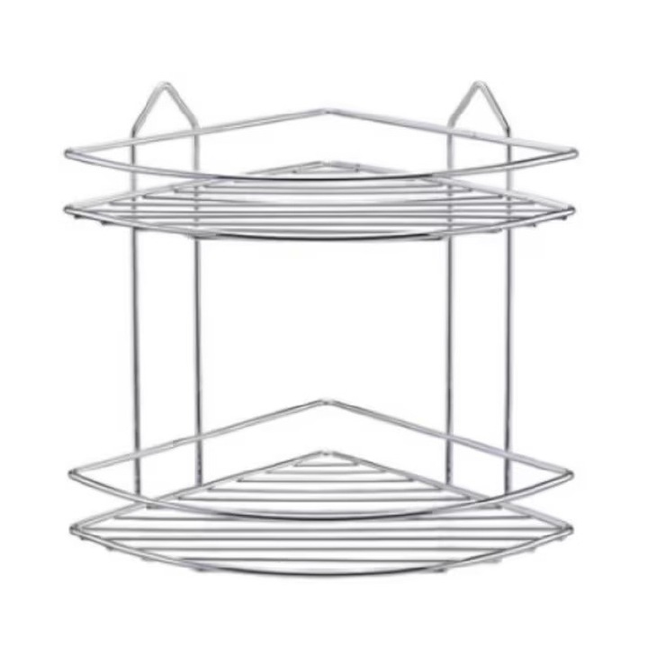 Colțar pentru baie raki, 2 nivele, cromat