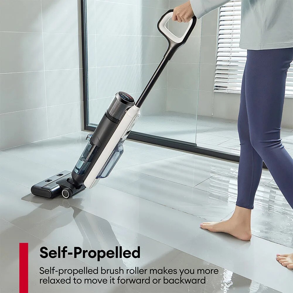 Aspirator cu mop Ultenic AC1 Elite, detectie inteligenta a murdariei, functie de auto-curatare, 50 minute autonomie, design compact