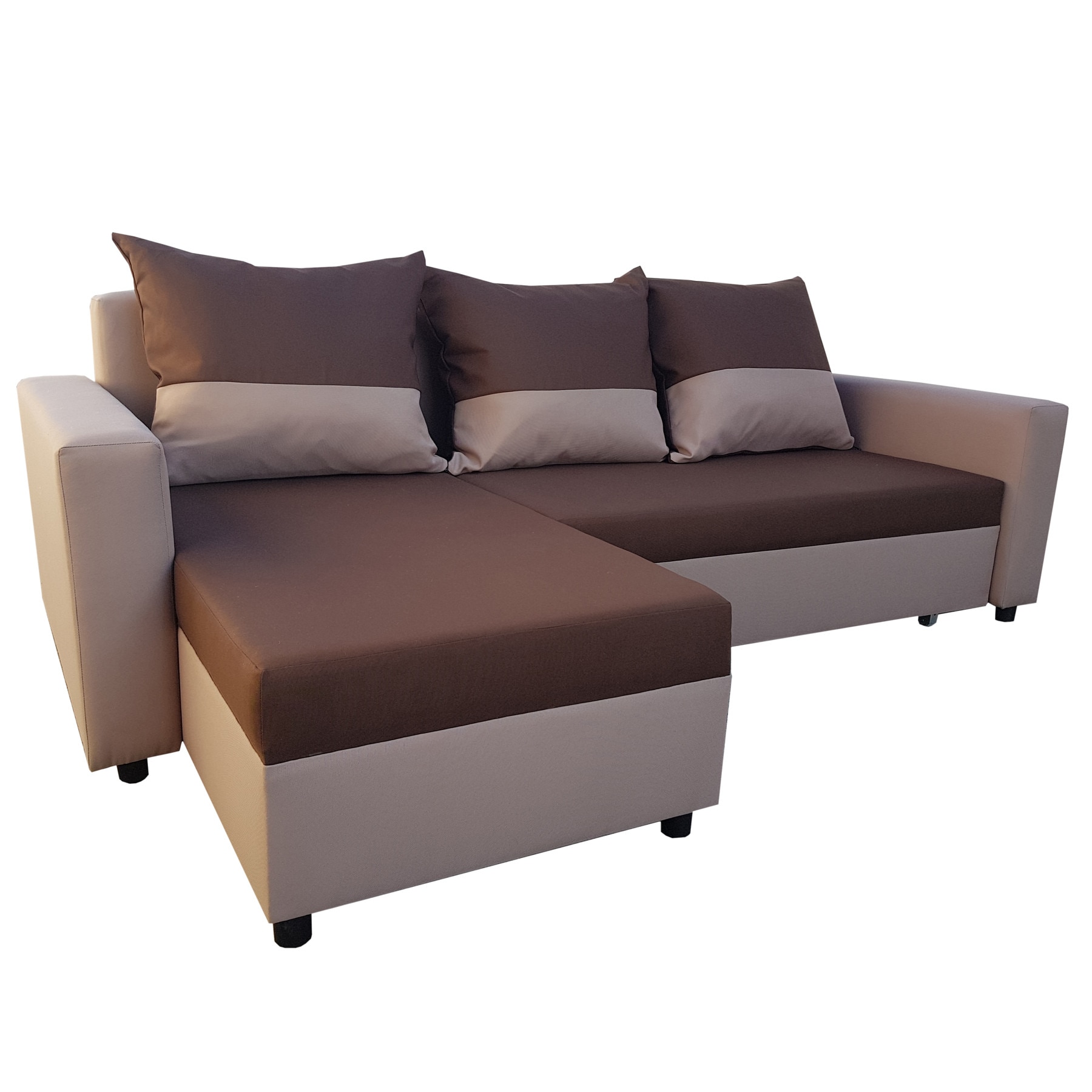 Coltar Extensibil Genarom Anes 15, Sezut Maro/ Brate Crem, 237 x 150 x 72 cm
