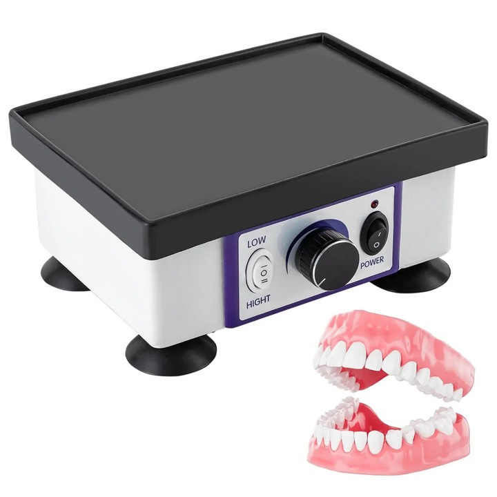 Vibrator dentar, ajustare intensitate vibratie, design compact, alb/negru, 20.7x10.5x9.4cm