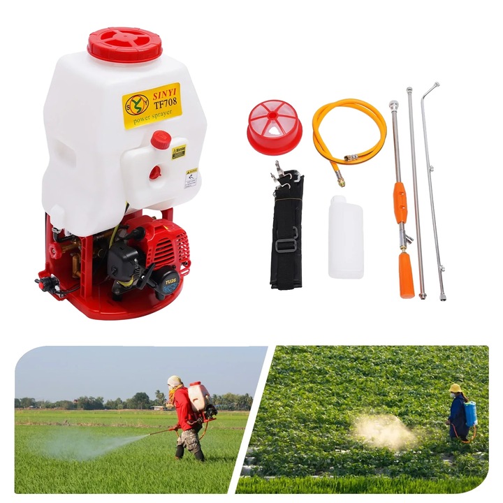 Atomizor, 20L capacitate, 25.4cc, 0.7kW, presiune maxima 30 kgf/cm, 8500 r/min, design compact