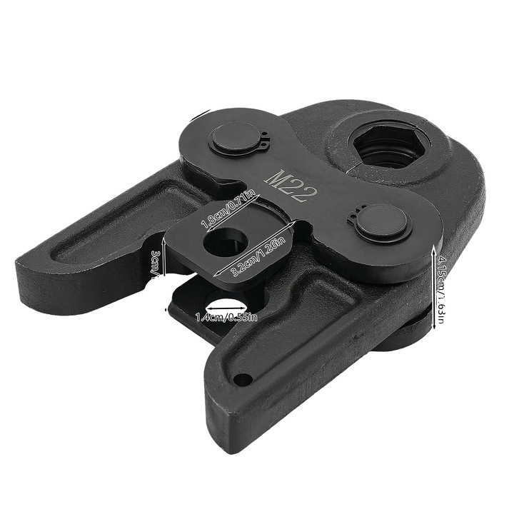 Krimpelőfogó, M22, 42CrMo, 0,8-1,2 mm, kompakt kialakítás