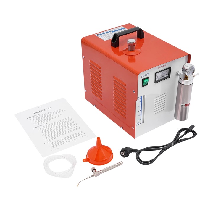 Машина за полиране на акрил, издръжлив дизайн, висока температура на пламъка, оранжева, 46x28x36см