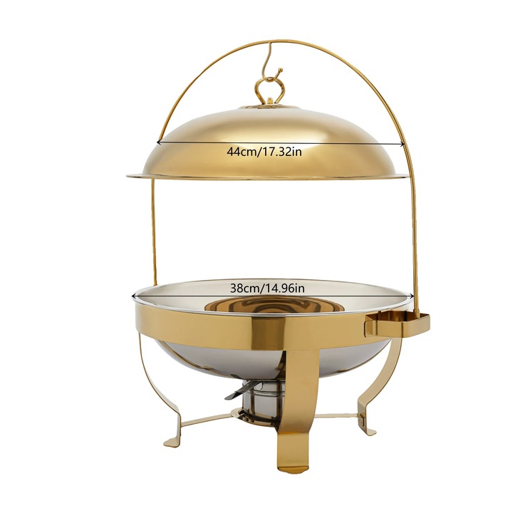 Гастронорм тава, 8л, инокс, златна, елегантен дизайн