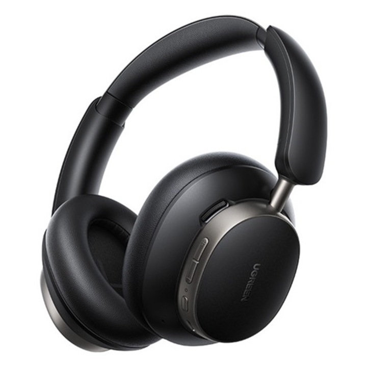 Ugreen hp206 studio pro bluetooth fejhallgató sztereo, v6.0, mikrofon, akítv zajszűrő, 3.5mm jack aljzat, fekete