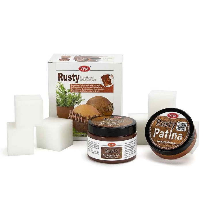 Set creativ Rusty pentru efect de patina de rugina, VIVA DECOR
