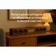 Bluetooth hordozható hangszóró, 6 meghajtó, 30W, fa design, 560x80x96mm