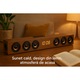 Bluetooth hordozható hangszóró, 6 meghajtó, 30W, fa design, 560x80x96mm