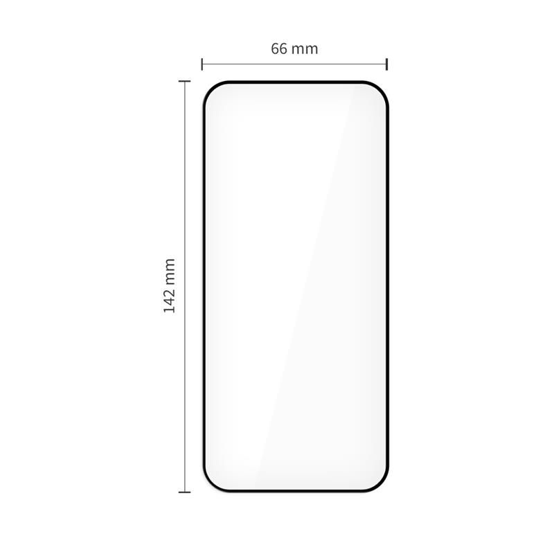 Set 2 folii sticla securizata cu sistem de montare TECH-PROTECT Quick Set + compatibil cu iPhone 15 Pro Black