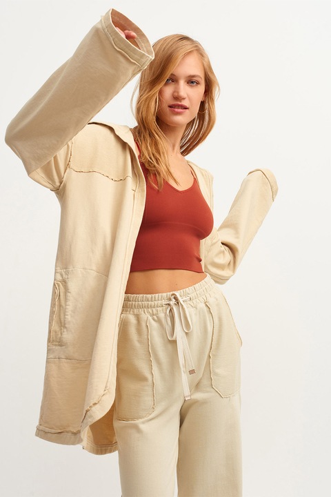 OXXO, Jacheta lejera din bumbac, Camel