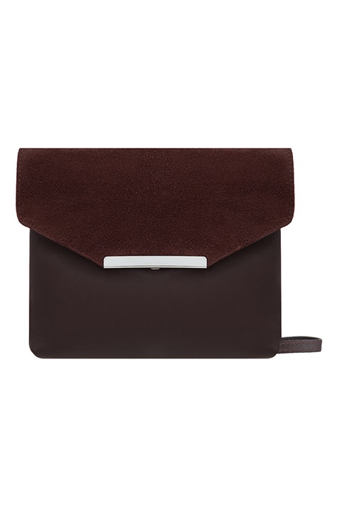 RYŁKO, Geanta-plic din piele peliculizata cu bareta din lant, Violet tyrian