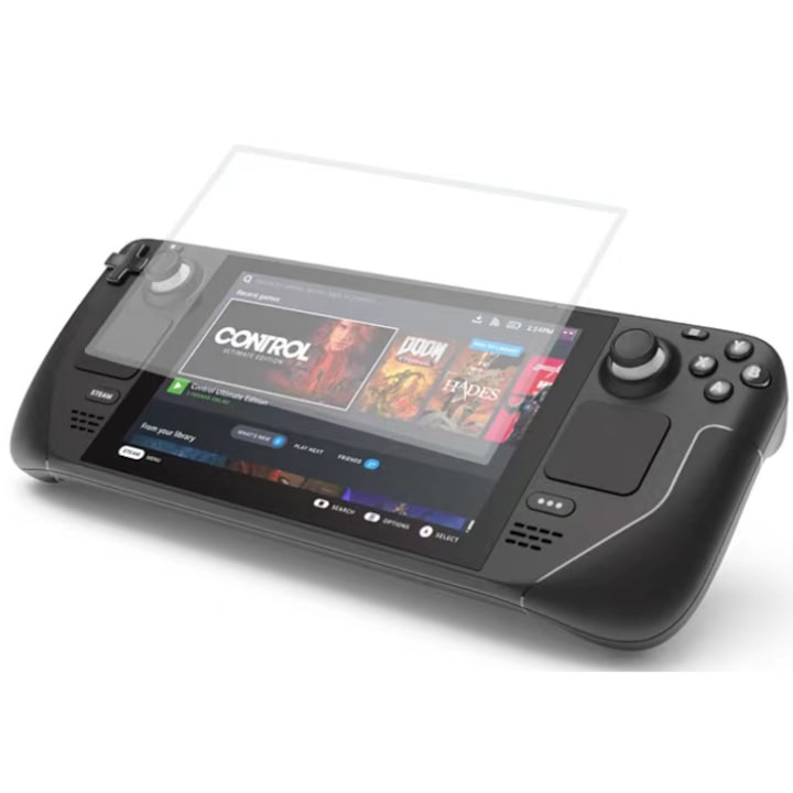 2 db-os edzett üveg képernyővédő fólia készlet, GLASS SCREEN PRO+, Steam Deck-kel kompatibilis